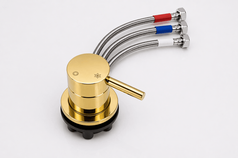 Integrated Bidet Toilet Mixer Tap – Hot & Cold – Gold Finish - www.ultrabathroom.com