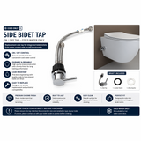 Integrated Bidet Toilet On/Off Tap - Cold Only - Chrome Finish - www.ultrabathroom.com