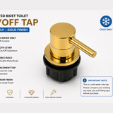 Integrated Bidet Toilet On/Off Tap – Cold Only – Gold Finish - www.ultrabathroom.com