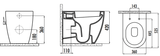 Modern Comfort Height Integrated Back to Wall Combined Bidet Toilet with Soft Close Lid - www.ultrabathroom.com