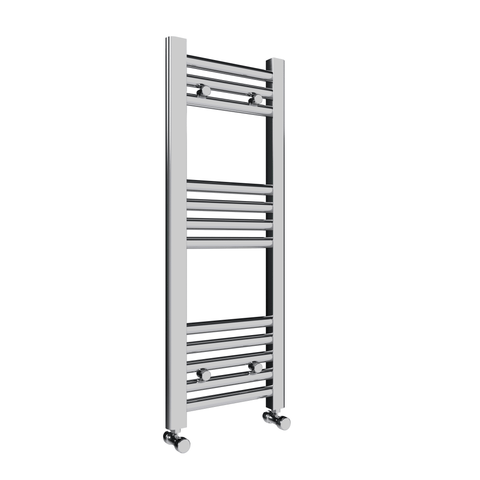 Pozo 300x800 Flat Chrome Finish Heated Towel Rail - www.ultrabathroom.com