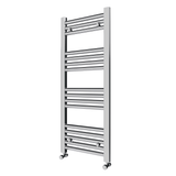Pozo 400x1000 Flat Chrome Finish Heated Towel Rail - www.ultrabathroom.com