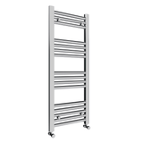 Pozo 400x1000 Flat Chrome Finish Heated Towel Rail - www.ultrabathroom.com