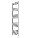 Pozo 400x1600 Flat Chrome Finish Heated Towel Rail - www.ultrabathroom.com