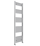 Pozo 400x1600 Flat Chrome Finish Heated Towel Rail - www.ultrabathroom.com
