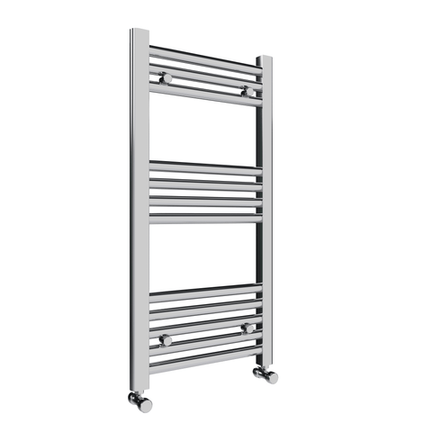 Pozo 400x800 Flat Chrome Finish Heated Towel Rail - www.ultrabathroom.com