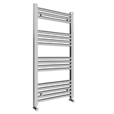 Pozo 500x1000 Flat Chrome Finish Heated Towel Rail - www.ultrabathroom.com