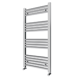 Pozo 500x1000 Flat Chrome Finish Heated Towel Rail - www.ultrabathroom.com