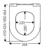 PREMIUM SLIMLINE D SHAPE SOFT CLOSE TOILET SEAT, FRNC01 - www.ultrabathroom.com