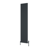Reina Albano Aluminium Designer Radiator - Anthracite - www.ultrabathroom.com
