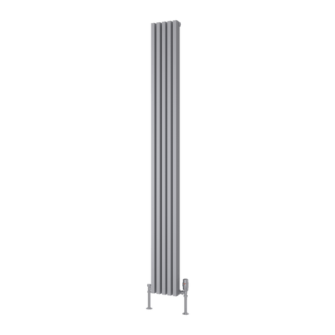 Reina Albano Aluminium Designer Radiator - Silver - www.ultrabathroom.com