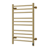 Reina Arnage Dry Electric Heated Towel Rail - Brushed Brass