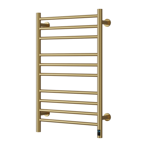 Reina Arnage Dry Electric Heated Towel Rail - Brushed Brass