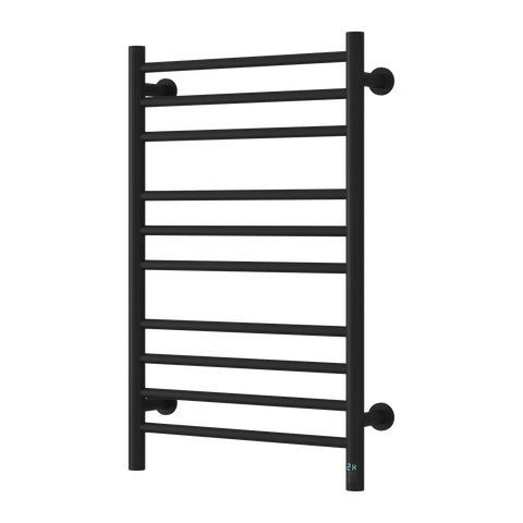 Reina Arnage Dry Electric Heated Towel Rail - Matt Black - www.ultrabathroom.com