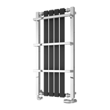 Reina Ashen Designer Towel Rail - Black - www.ultrabathroom.com
