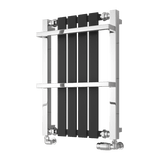 Reina Ashen Designer Towel Rail - Black - www.ultrabathroom.com