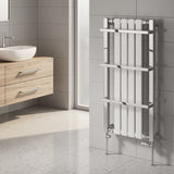 Reina Ashen Designer Towel Rail - White - www.ultrabathroom.com