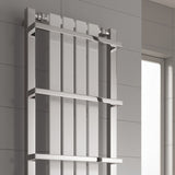 Reina Ashen Designer Towel Rail - White - www.ultrabathroom.com