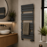 Reina Avola Designer Towel Rail - Anthracite - www.ultrabathroom.com