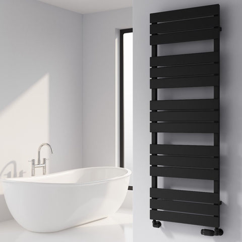 Reina Avola Designer Towel Rail - Black - www.ultrabathroom.com