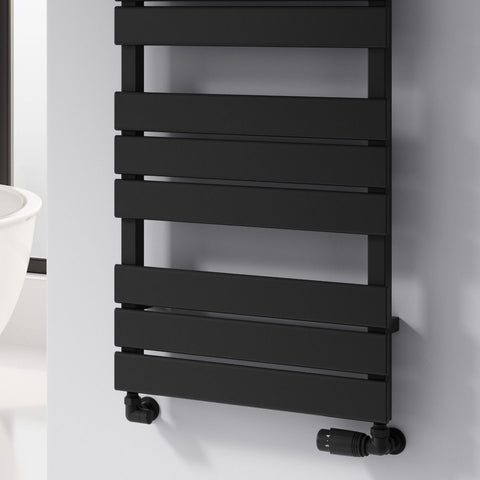 Reina Avola Designer Towel Rail - Black - www.ultrabathroom.com