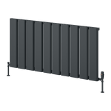 Reina Caldaro Horizontal Aluminium Designer Radiator - Anthracite - www.ultrabathroom.com