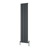 Reina Caldaro Vertical Aluminium Designer Radiator - Anthracite - www.ultrabathroom.com