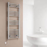 Reina Capo Electric Curved Heated Towel Rail - Chrome - www.ultrabathroom.com