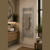 Reina Capo Electric Flat Heated Towel Rail - Chrome - www.ultrabathroom.com