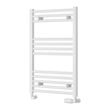 Reina Capo Electric Flat Heated Towel Rail - White - www.ultrabathroom.com