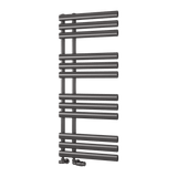 Reina Chisa Vertical Heated Towel Rail Radiator - Gun Metal Bathroom Towel Rail - www.ultrabathroom.com
