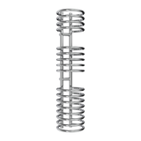 Reina Claro Designer Towel Rail in Chrome Finish