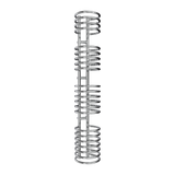 Reina Claro Designer Towel Rail in Chrome Finish
