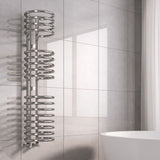 Reina Claro Designer Towel Rail in Chrome Finish