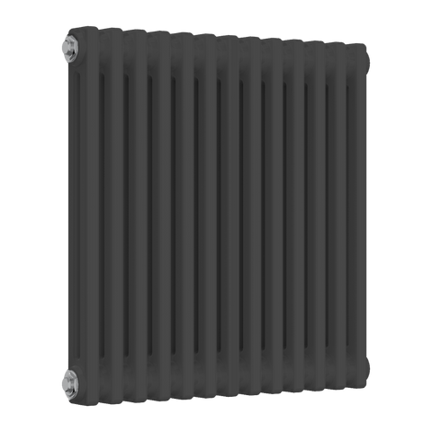 Reina Colona Horizontal 2 Column Radiator in Anthracite Finish - www ...
