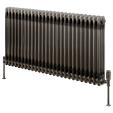 Reina Colona Horizontal 3 Column Radiator in Raw Steel Lacquer Finish - www.ultrabathroom.com