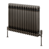 Reina Colona Horizontal 3 Column Radiator in Raw Steel Lacquer Finish - www.ultrabathroom.com