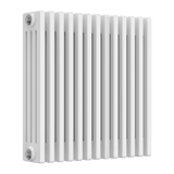 Reina Colona Horizontal 4 Column Radiators In White Finish - www.ultrabathroom.com