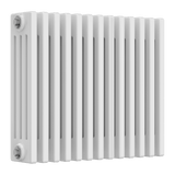 Reina Colona Horizontal 4 Column Radiators In White Finish - www.ultrabathroom.com
