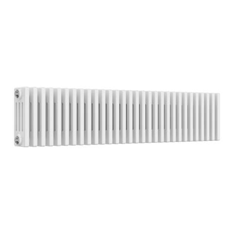 Reina Colona Horizontal 4 Column Radiators In White Finish - www.ultrabathroom.com