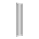 Reina Colona Vertical 2 Column White Finish Radiator - www.ultrabathroom.com