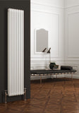 Reina Colona Vertical 3 Column White Finish Radiator - www.ultrabathroom.com