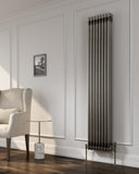 Reina Colona Vertical Column Radiator In Raw Steel Lacquer Finish - www.ultrabathroom.com