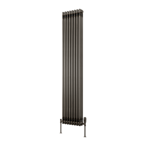 Reina Colona Vertical Column Radiator In Raw Steel Lacquer Finish - www.ultrabathroom.com