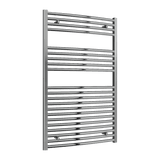 Reina Diva Electric Curved Heated Towel Rail - Chrome - www.ultrabathroom.com