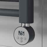 Reina Diva Electric Flat Heated Towel Rail - Anthracite - www.ultrabathroom.com