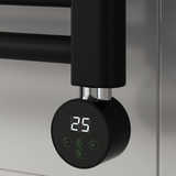 Reina Diva Electric Flat Heated Towel Rail - Black - www.ultrabathroom.com
