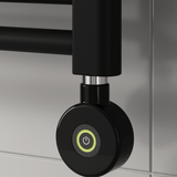 Reina Diva Electric Flat Heated Towel Rail - Black - www.ultrabathroom.com