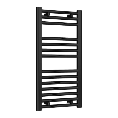 Reina Diva Electric Flat Heated Towel Rail - Black - www.ultrabathroom.com
