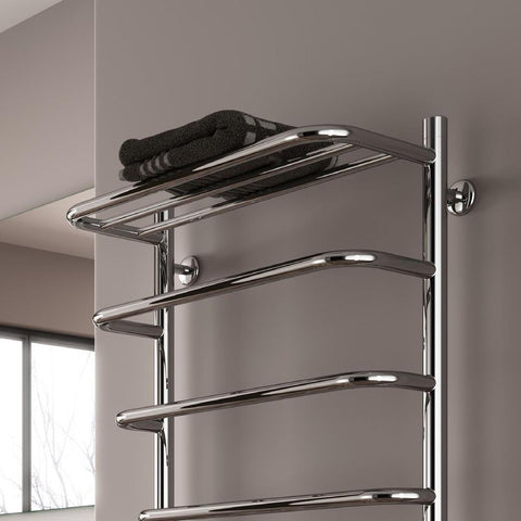 Reina Elvo Designer Towel Rail - Stainless Steel Polished Finish - www.ultrabathroom.com